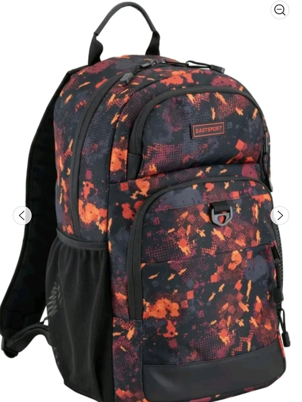 Eastsport Men's Black & Orange Patterned Backpack